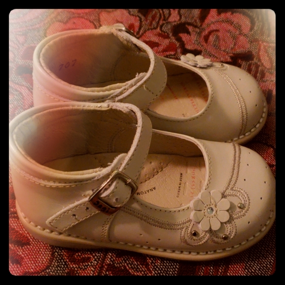 Little Girl Shoes Taupe in Color - Picture 2 of 6